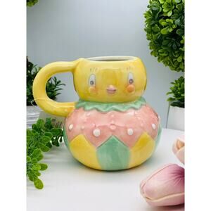 Johanna Parker Transpac Easter Dottie Chick Mug Collectible Seasonal Decor New